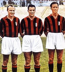 Kostum AC Milan Dekade 50-an